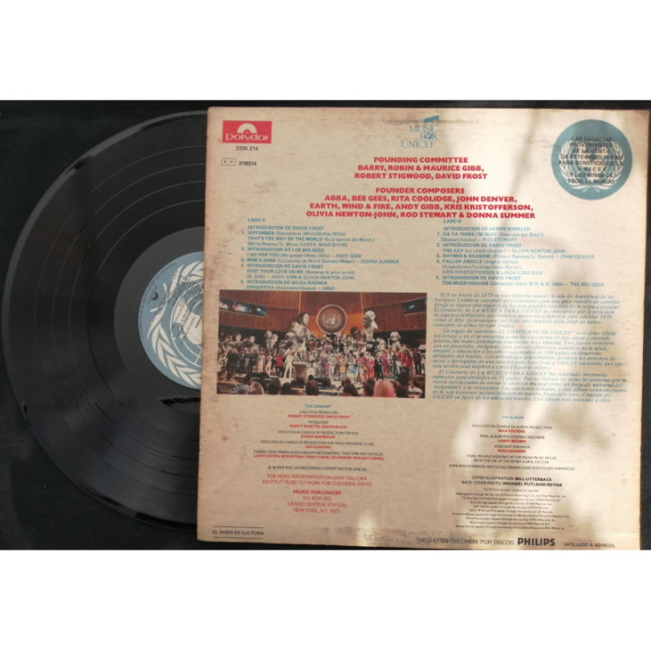 The Music For Unicef Concert A Gift Of Song - Colombia reverso