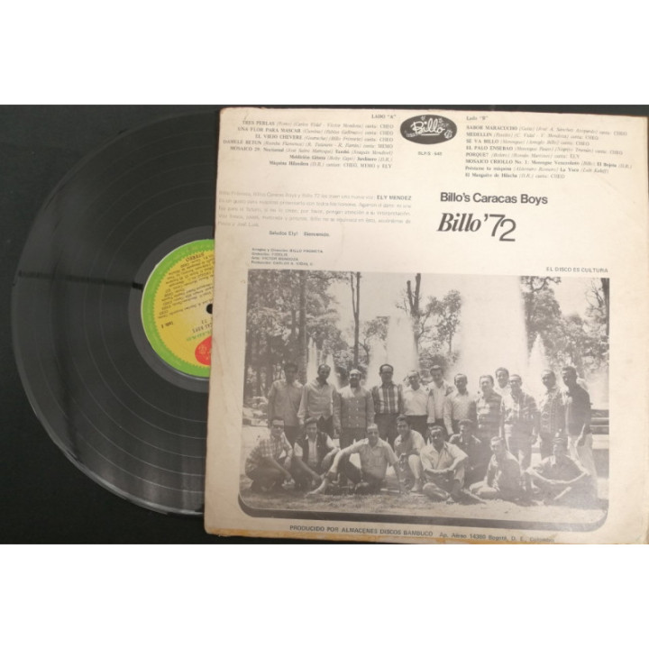 Billo's Carcacas Boys -Billo 72' reverso