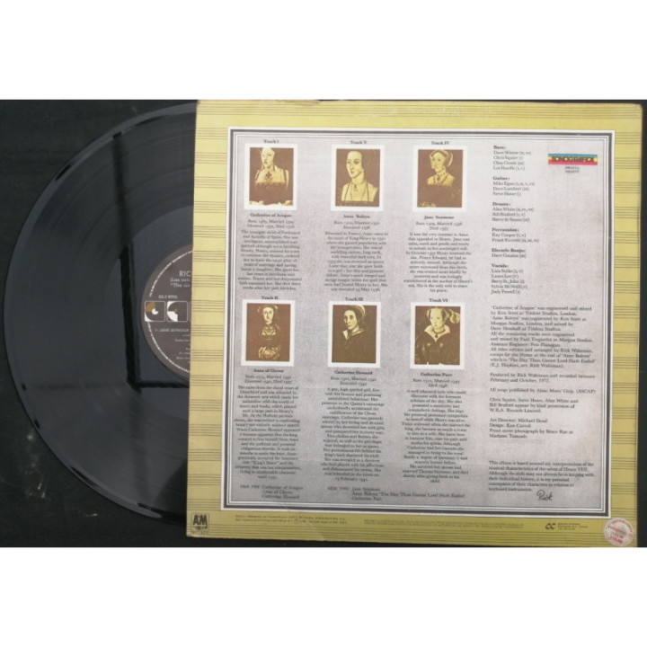 Rick Wakeman: The Six Wives Of Henry VIII - Colombia reverso