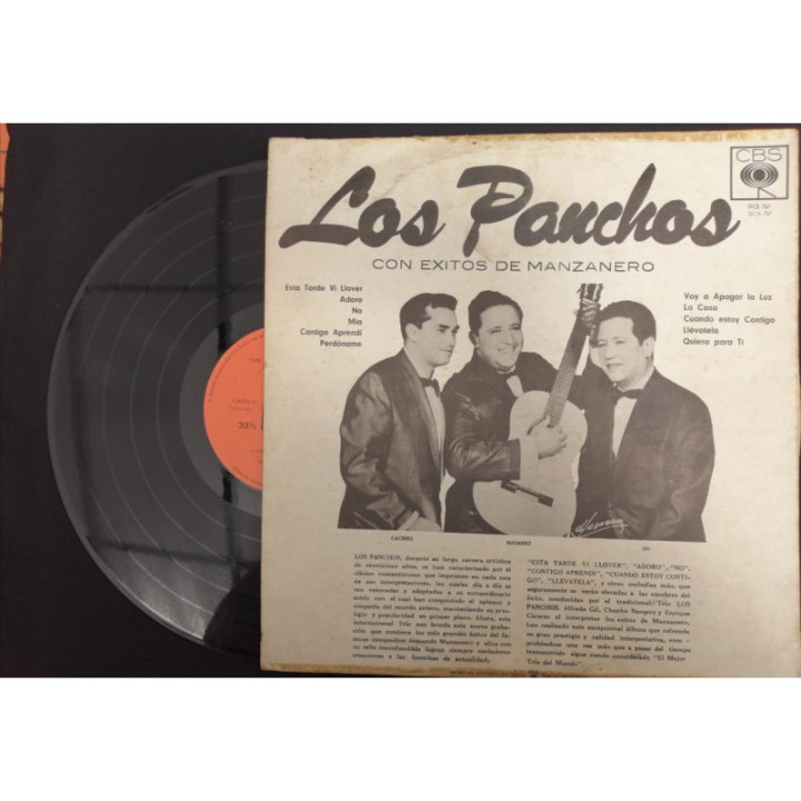Los Panchos Exitos De Manzanero - Colombia reverso