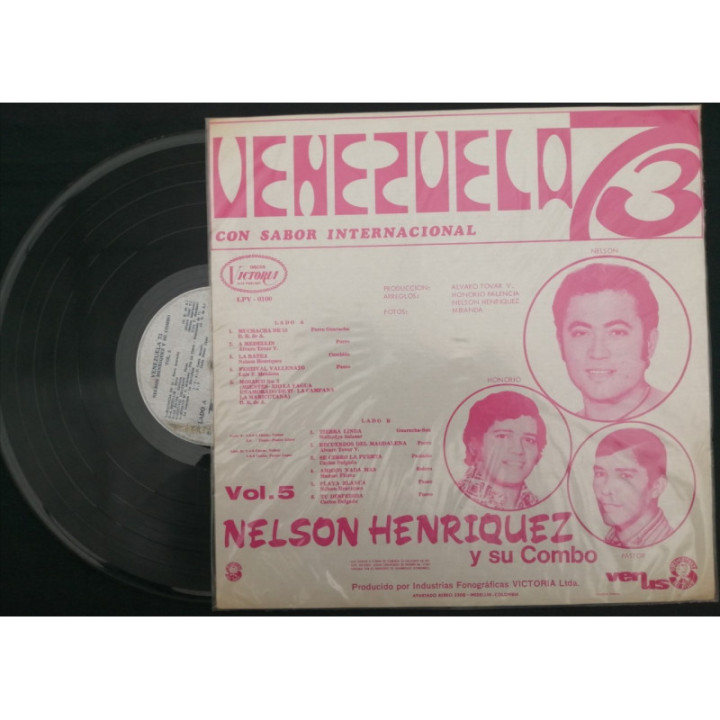 Nelson Henriquez Y Su Combo Venezuela 73 - Colombia reverso