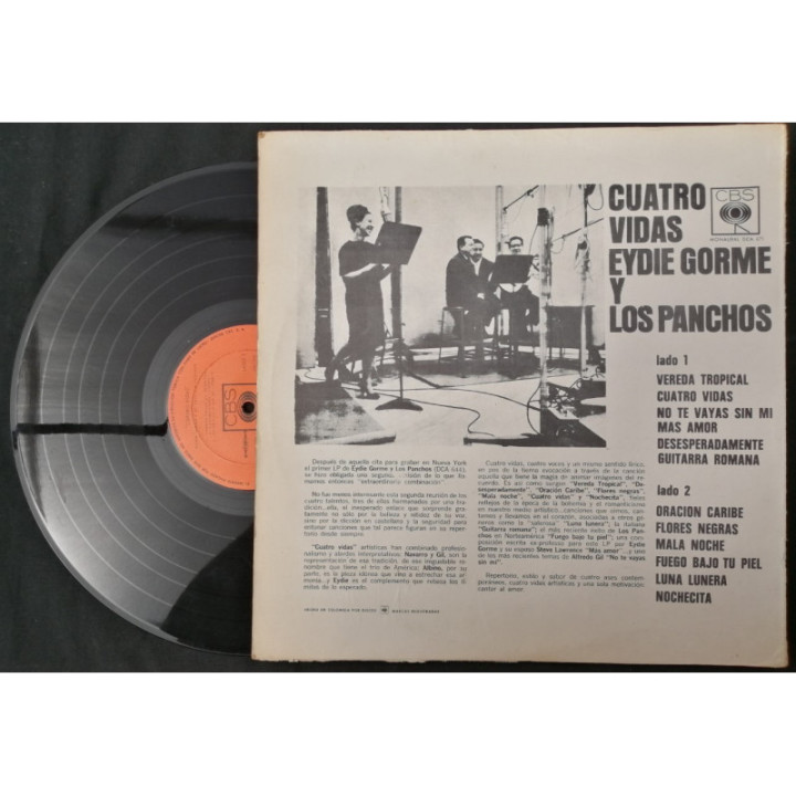 Eydie Gorme Y Los Panchos Cuantro Vidas - Colombia reverso