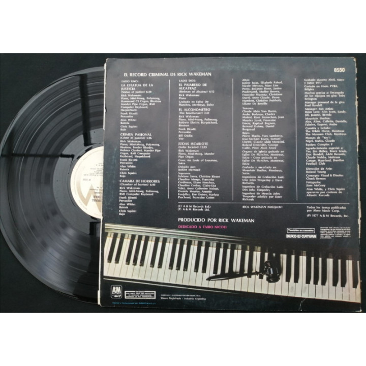 Rick Wakeman Criminal Record - Argentina reverso