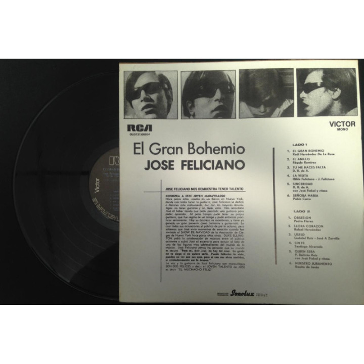 Jose Feliciano El Gran Bohemio - Colombia reverso