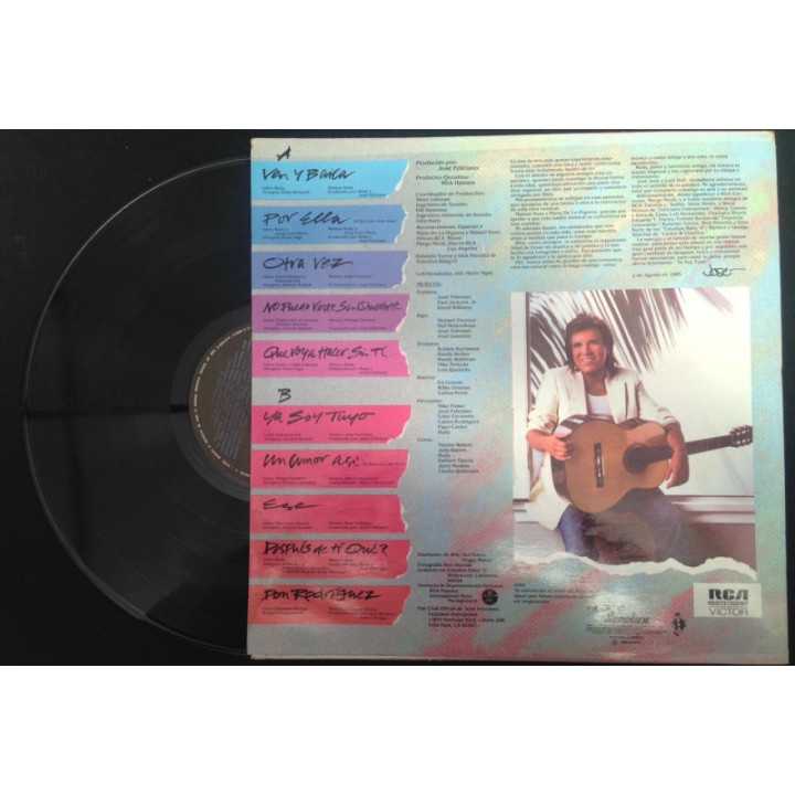 Jose Feliciano Ya Soy Tuyo - Colombia reverso