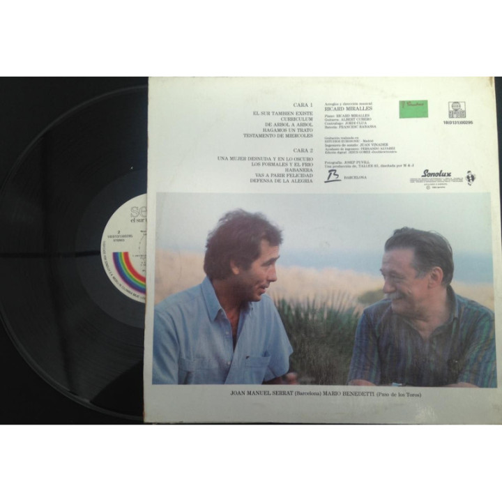Joan Manuel Serrat El Sur Tambie Existe - Colombia reverso