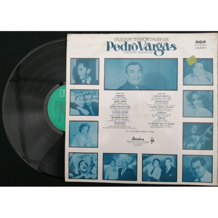 Pedro Vargas Duetos Inmortales - Colombia reverso