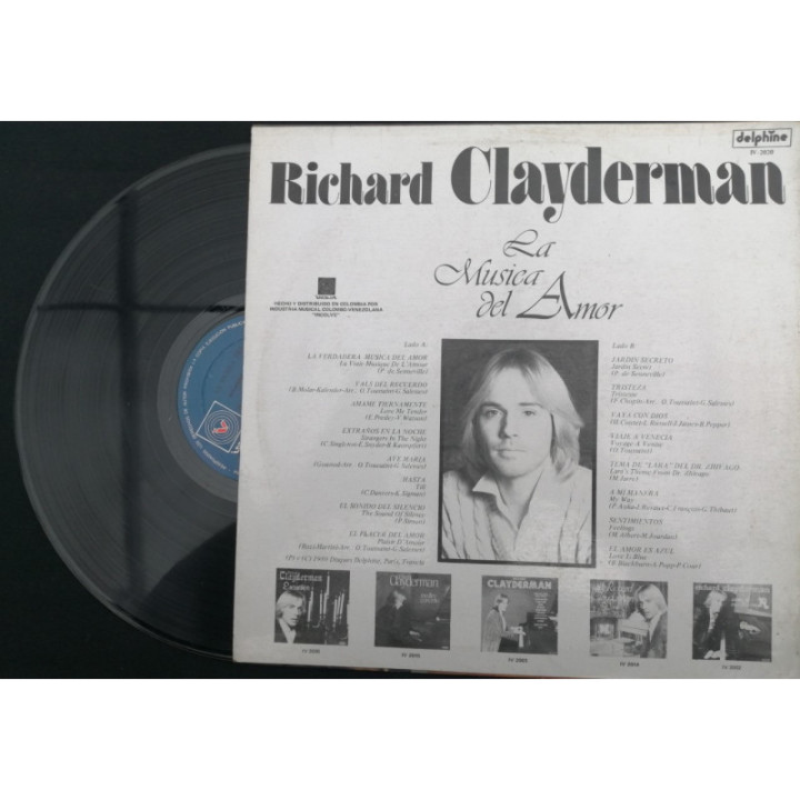 Richard Clayderman La Musica Del Amor - Colombia reverso