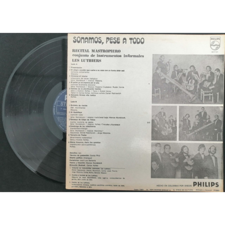 Les Luthiers Sonamos Pese A Todo - Colombia reverso