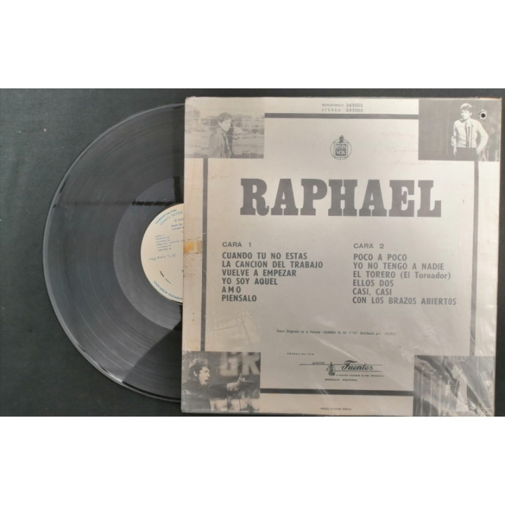Raphael Cuando Tu No Estas - Colombia reverso