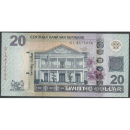 Suriname 20 Dollars 1 Feb 2019 P164c