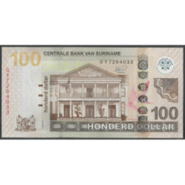 Suriname 100 Dollars 1 Jun 2020 P166d