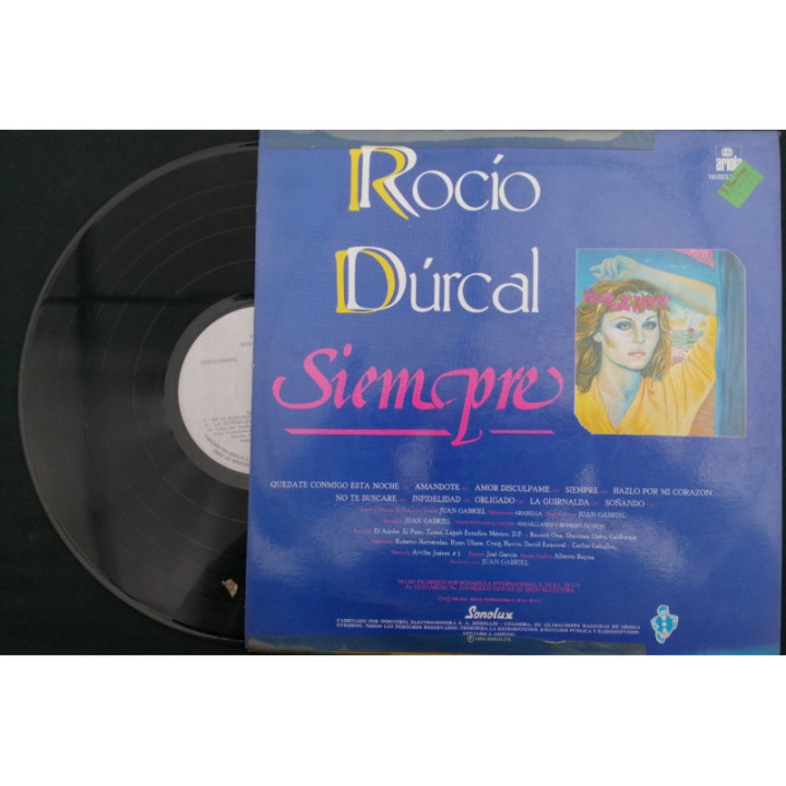 Rocio Durcal Siempre - Colombia reverso