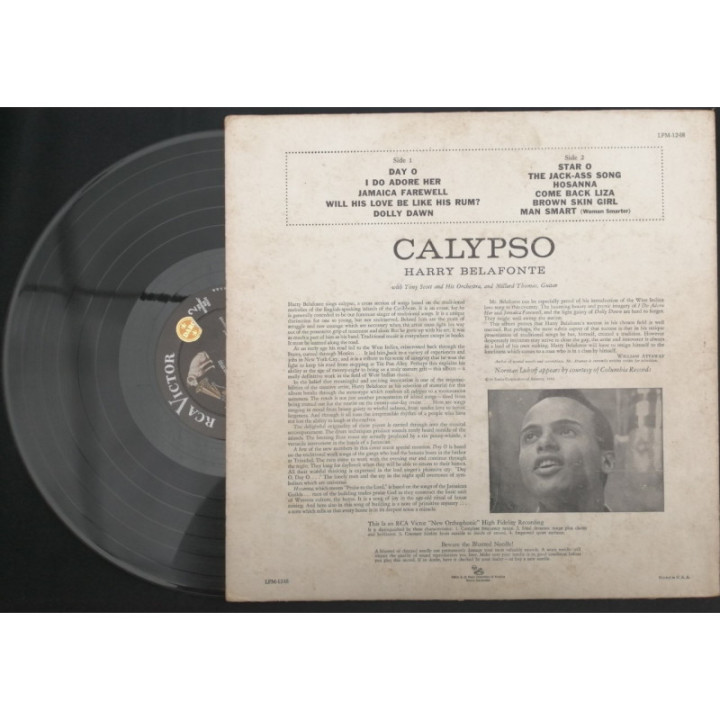 Harry Belafonte Calypso - Colombia reverso