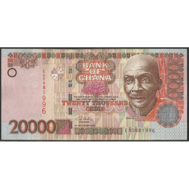 Ghana 20.000 Cedis 2 Sep 2002 P36a