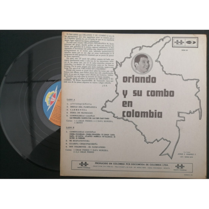 Orlando Y Su Combo - Colombia reverso