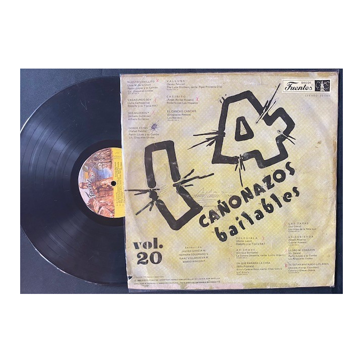 14 Cañonazos Bailables Vol.20 - Colombia 1980 reverso