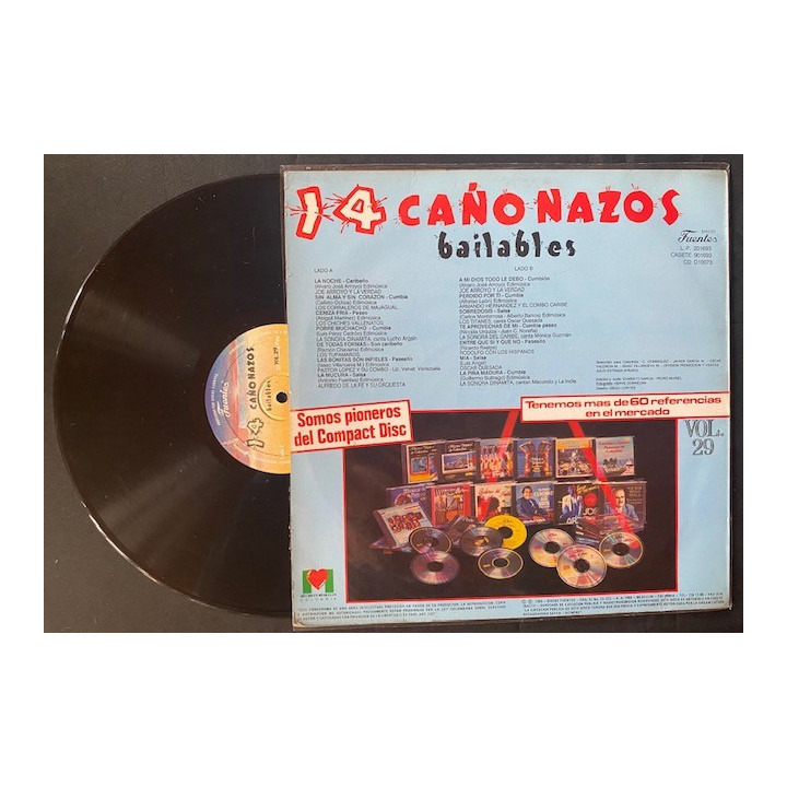 14 Cañonazos Bailables Vol.29 - Colombia reverso