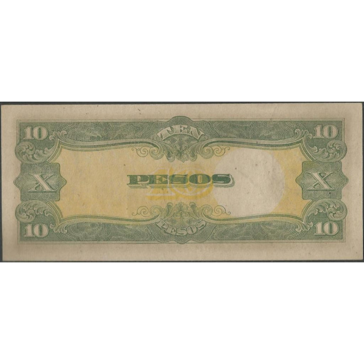 Filipinas 10 Pesos ND1943 P111a reverso