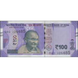 India 100 Rupias 2018 P112a
