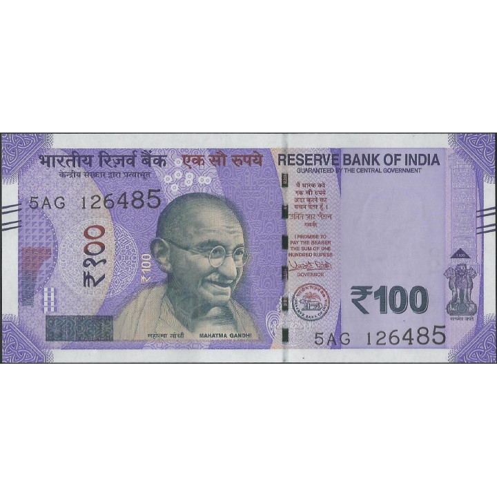 India 100 Rupias 2018 P112a