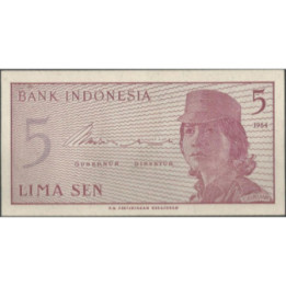 Indonesia 5 Sen 1964 P91