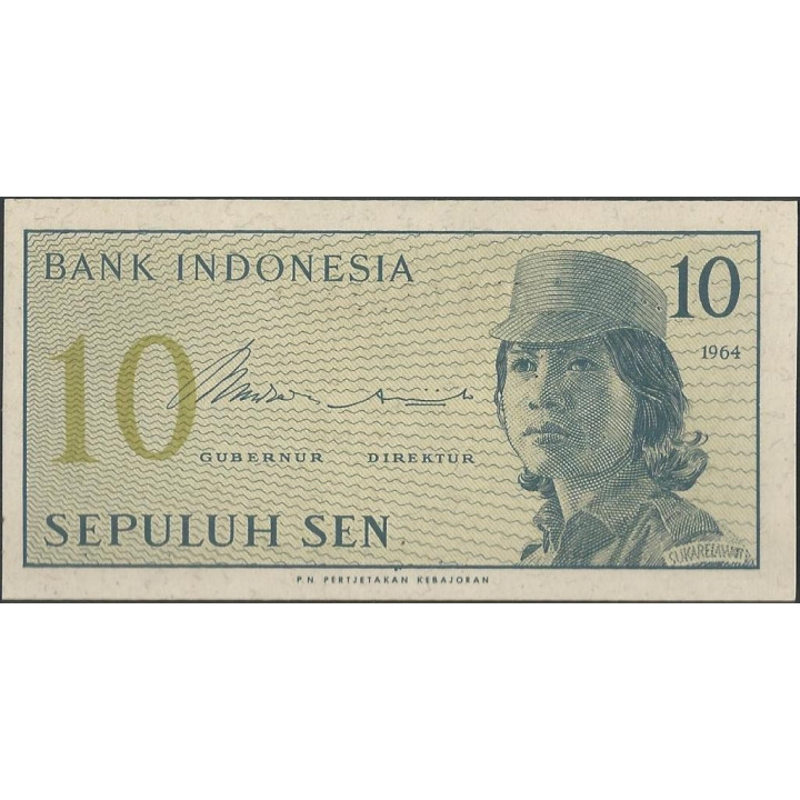 Indonesia 10 Sen 1964 P92