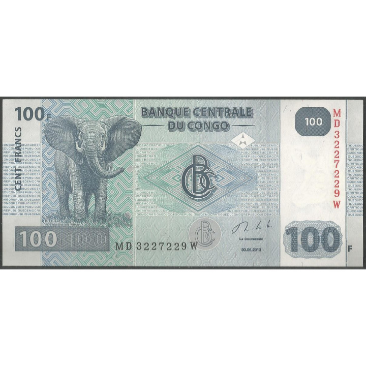 Rep. Democratica del Congo 100 Francs 30 Jun 2013 P98b