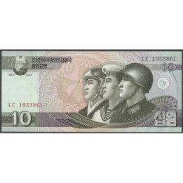 Korea del Norte 10 Won 2002 P59