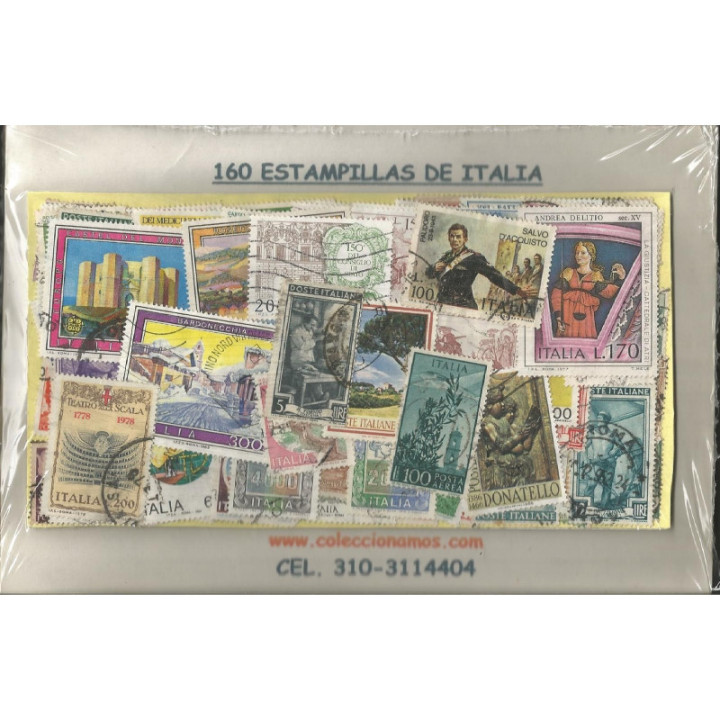 Italia 160 Estampillas usadas