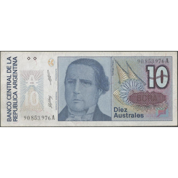 Argentina 10 Australes ND1986 Serie A P325a