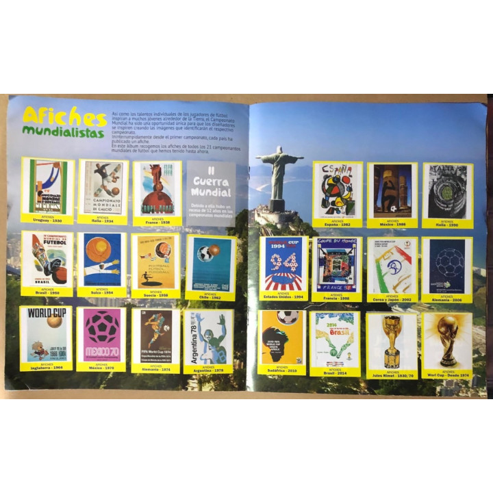 Futbol - Mundial Iconos World Cup Brasil 1930 2014 reverso