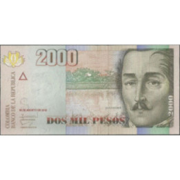 Billete de 2.000 Pesos 15 Ago 2012 BGW490R17