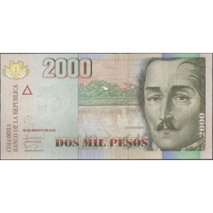 Billete de 2.000 Pesos 15 Ago 2012 BGW490R17
