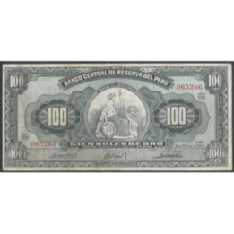 Peru 100 Soles 13 Mar 1964 P86a