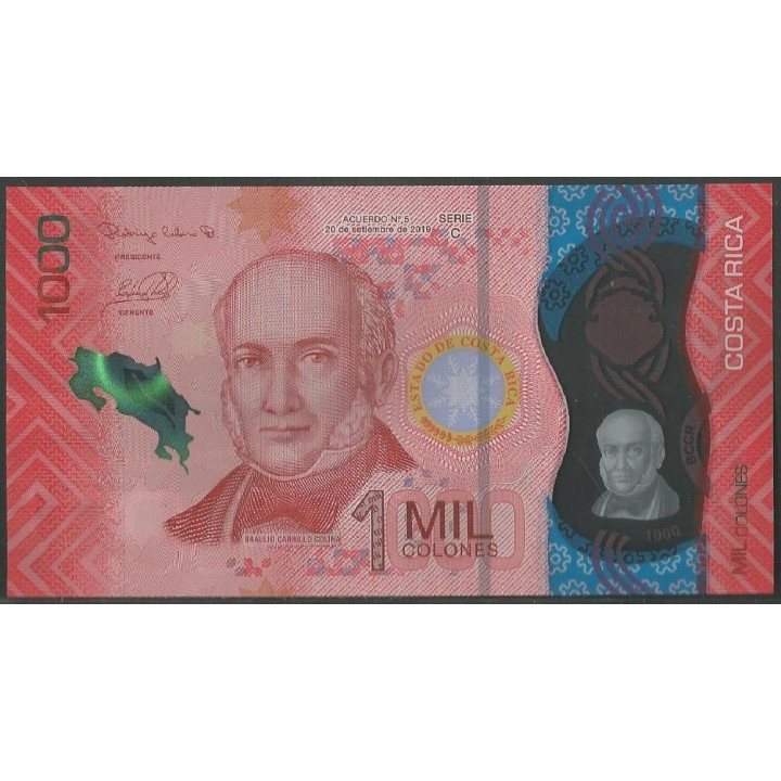 Costa Rica 1.000 Colones 20 Sep 2019 P280