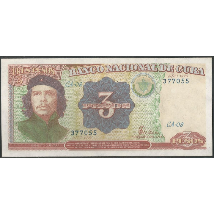 Cuba 3 Pesos 1995 P113