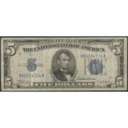 Estados Unidos 5 Dollars 1934A P414Aa