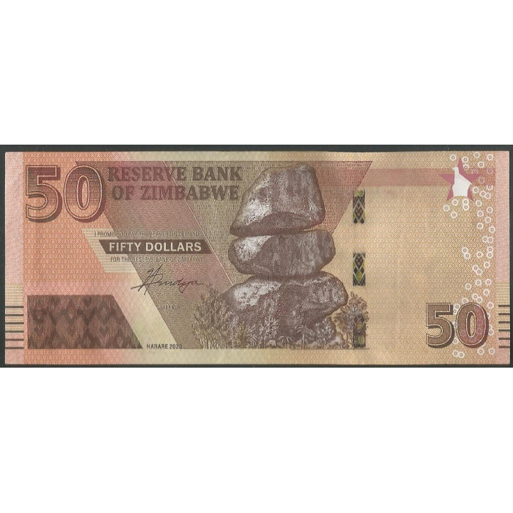 Zimbabwe 50 Dollars 2020 P105
