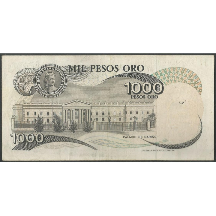Billete de 1.000 Pesos 1 Abr 1979 BGW411 reverso