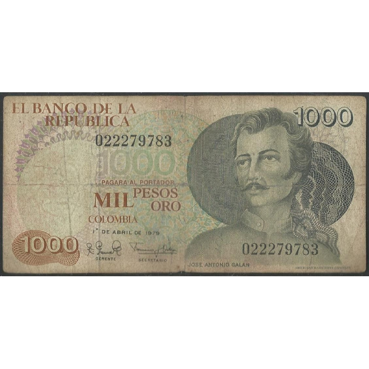 Billete de 1.000 Pesos 1 Abr 1979 BGW411