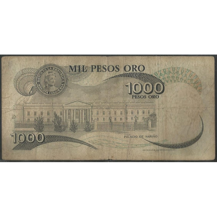 Billete de 1.000 Pesos 1 Abr 1979 BGW411 reverso