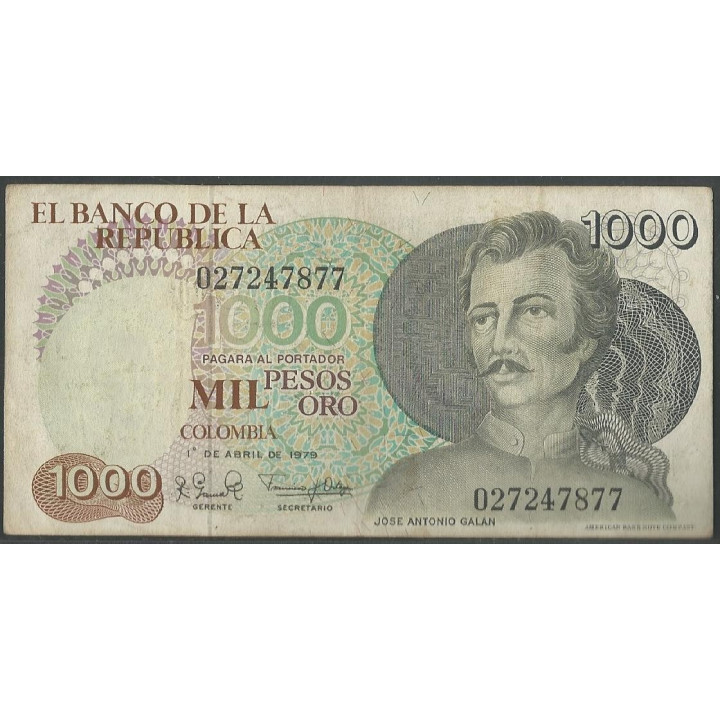Billete de 1.000 Pesos 1 Abr 1979 BGW411