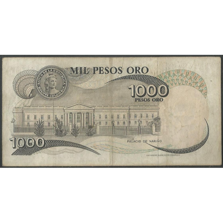 Billete de 1.000 Pesos 1 Abr 1979 BGW411 reverso
