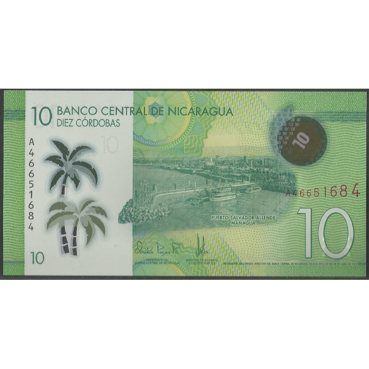 Nicaragua 10 Cordobas 8 Abr 2019 PNEW