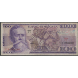 Mexico 100 Pesos 30 May 1974 Serie FY P66a