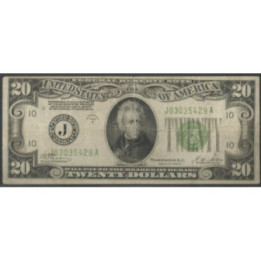 Estados Unidos 20 Dollars 1928B J P422b