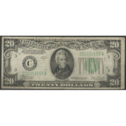 Estados Unidos 20 Dollars 1934C C P431Dc