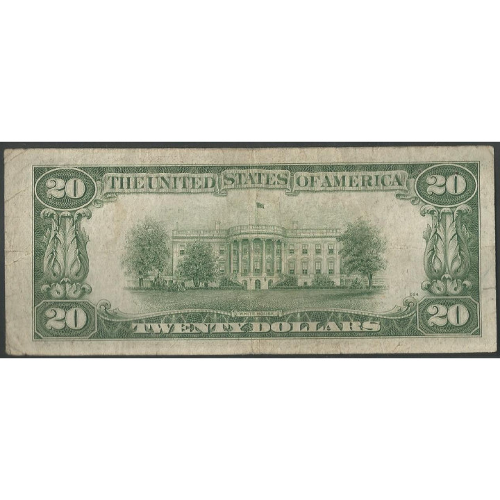 Estados Unidos 20 Dollars 1934C C P431Dc reverso
