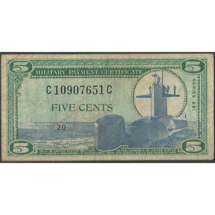 Estados Unidos - MPC 5 Cents ND1969 PM75a